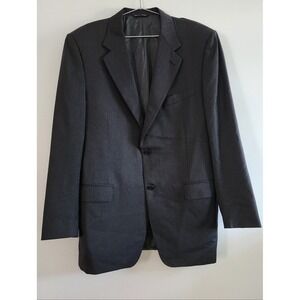 Canali Blazer Mens XL/44L (54L) Charcoal Grey Italian Wool Luxury Professional